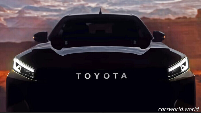 La nueva Toyota Hilux muestra su rostro antes de su inminente presentación | Carscoops